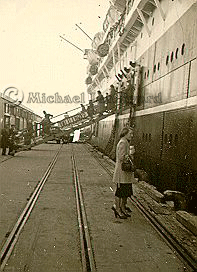 New Australia alongside at Fremantle 1953